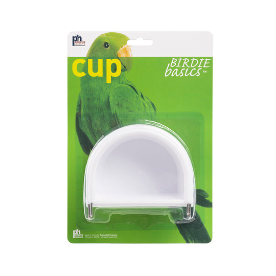 Prevue Pet Products Large Hanging Cup 2 Pack - Universal Half-Round Bird Cage Food Dishes #1182