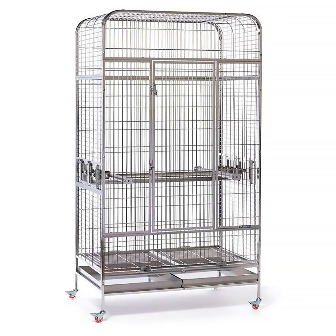Prevue Pet Products Imperial Extra Large Stainless Bird Cage - 41 1/4” x 27 7/8” - Bird Enclosure #3457