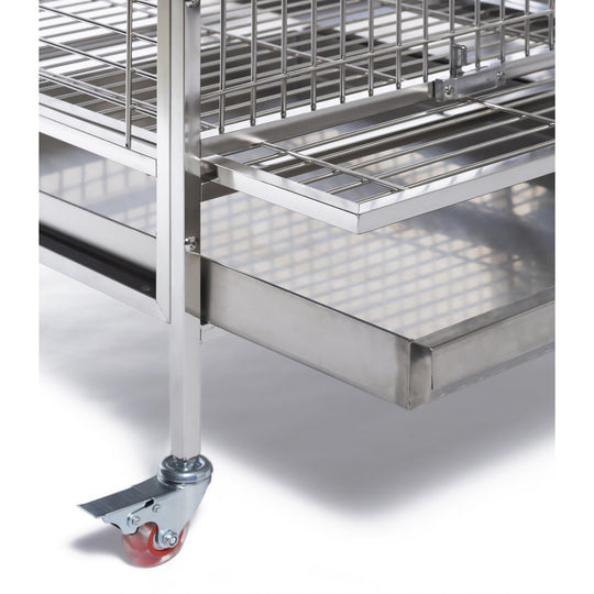 Prevue Pet Products Imperial Extra Large Stainless Bird Cage - 41 1/4” x 27 7/8” - Bird Enclosure #3457