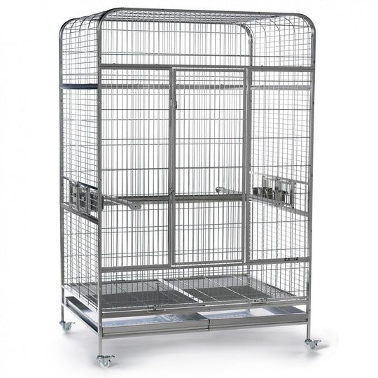 Prevue Pet Products Imperial XXL Stainless Steel Bird Cage - 49” x 38 1/2” - Bird Enclosure #3458
