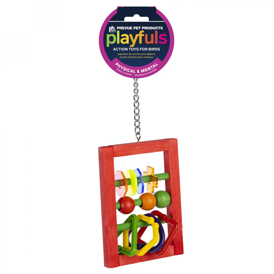 Prevue Pet Products Playfuls Abacus - Interactive Chew & Foot Bird Toy #87503