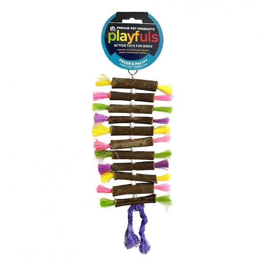 Prevue Pet Products Playfuls Twisting Sticks - Chew & Foot Bird Toy #87505