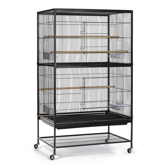 Prevue Pet Products Flight Bird Cage Black - 31” x 21 1/2” - Small Bird Enclosure #F040