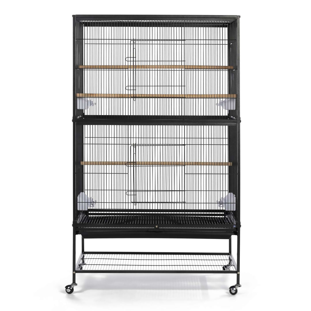 Prevue Pet Products Flight Bird Cage Black - 31” x 21 1/2” - Small Bird Enclosure #F040