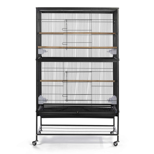 Prevue Pet Products Flight Bird Cage Black - 31” x 21 1/2” - Small Bird Enclosure #F040