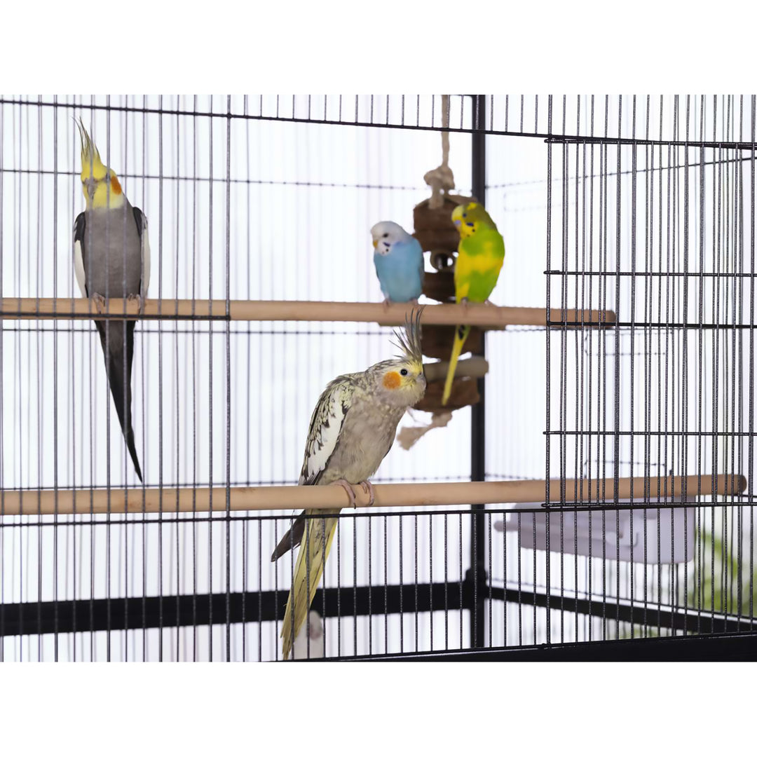 Prevue Pet Products Flight Bird Cage Black - 31” x 21 1/2” - Small Bird Enclosure #F040