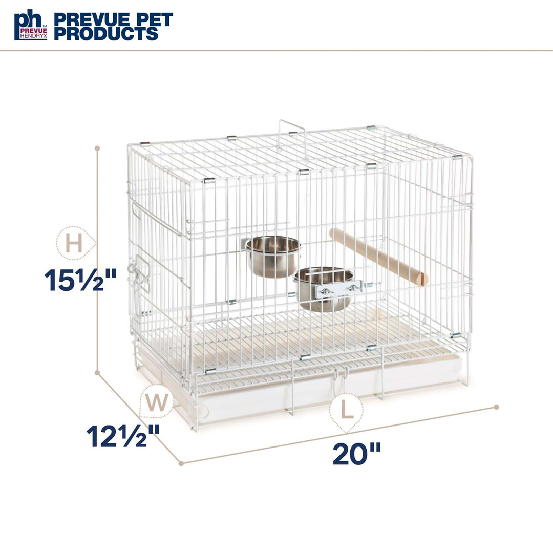 Prevue Pet Products Travel Cage White - Medium Bird Carrier #1305
