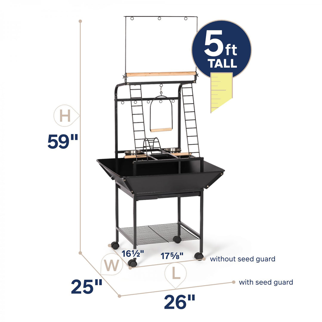 Prevue Pet Products Small Parrot Playstand - Gym Activity Center Bird Stand #3181