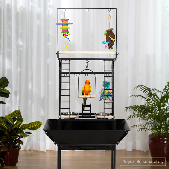 Prevue Pet Products Small Parrot Playstand - Gym Activity Center Bird Stand #3181