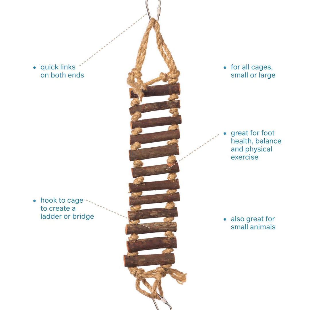 Prevue Pet Products Naturals Rope Ladder - Climbing Bridge Bird Toy #6 ...
