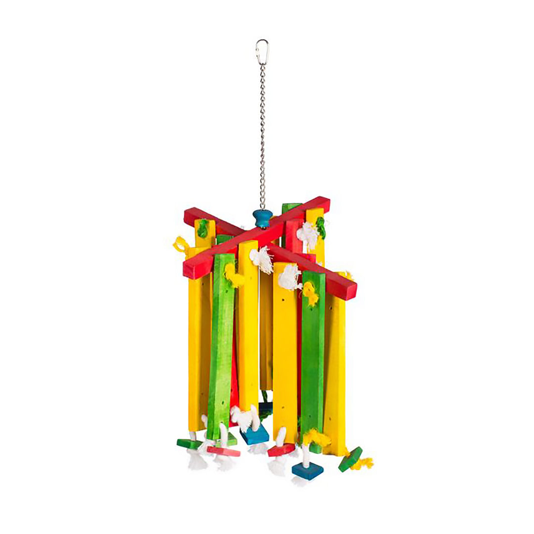 Prevue Pet Products Bodacious Bites Wood Chimes - Chew Bird Toy #60948