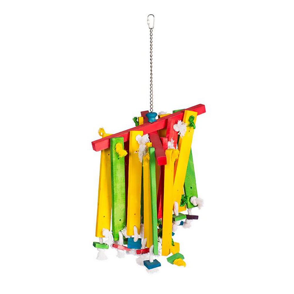Prevue Pet Products Bodacious Bites Wood Chimes - Chew Bird Toy #60948