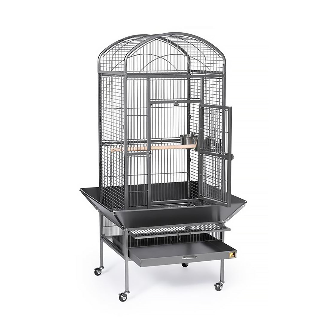 Prevue Pet Products Medium Dome Top Cage Black - 24” x 22” - Small Bird Enclosure #34521