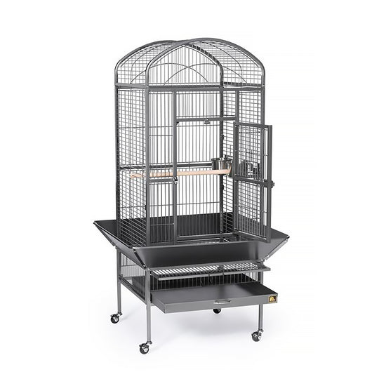 Prevue Pet Products Medium Dome Top Cage Black - 24” x 22” - Small Bird Enclosure #34521