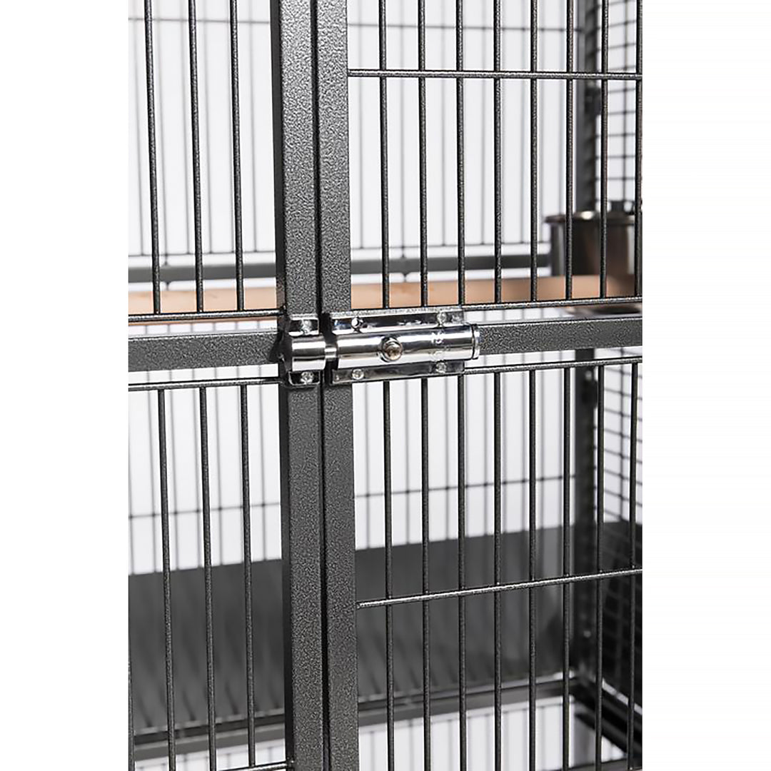 Prevue Pet Products Medium Dome Top Cage Black - 24” x 22” - Small Bird Enclosure #34521