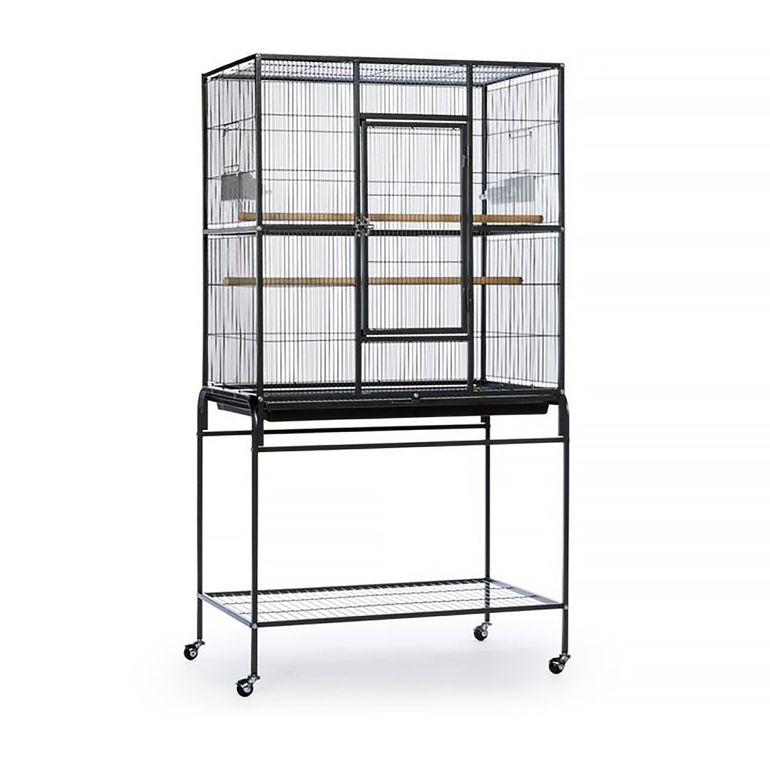 Prevue Pet Products Flight Cage with Stand Black - 31” x 20 1/2” - Small Bird Enclosure #F046