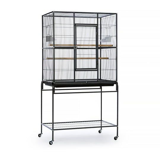 Prevue Pet Products Flight Cage with Stand Black - 31” x 20 1/2” - Small Bird Enclosure #F046