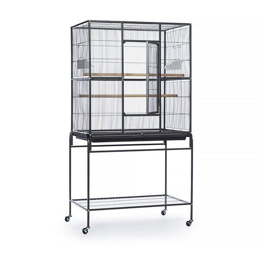 Prevue Pet Products Flight Cage with Stand Black - 31” x 20 1/2” - Small Bird Enclosure #F046