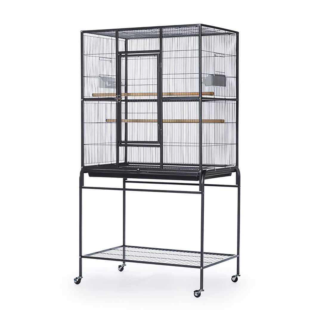 Prevue Pet Products Flight Cage with Stand Black - 31” x 20 1/2” - Small Bird Enclosure #F046