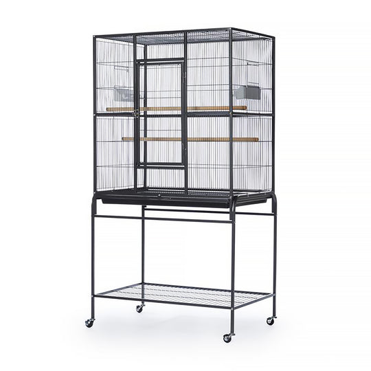 Prevue Pet Products Flight Cage with Stand Black - 31” x 20 1/2” - Small Bird Enclosure #F046
