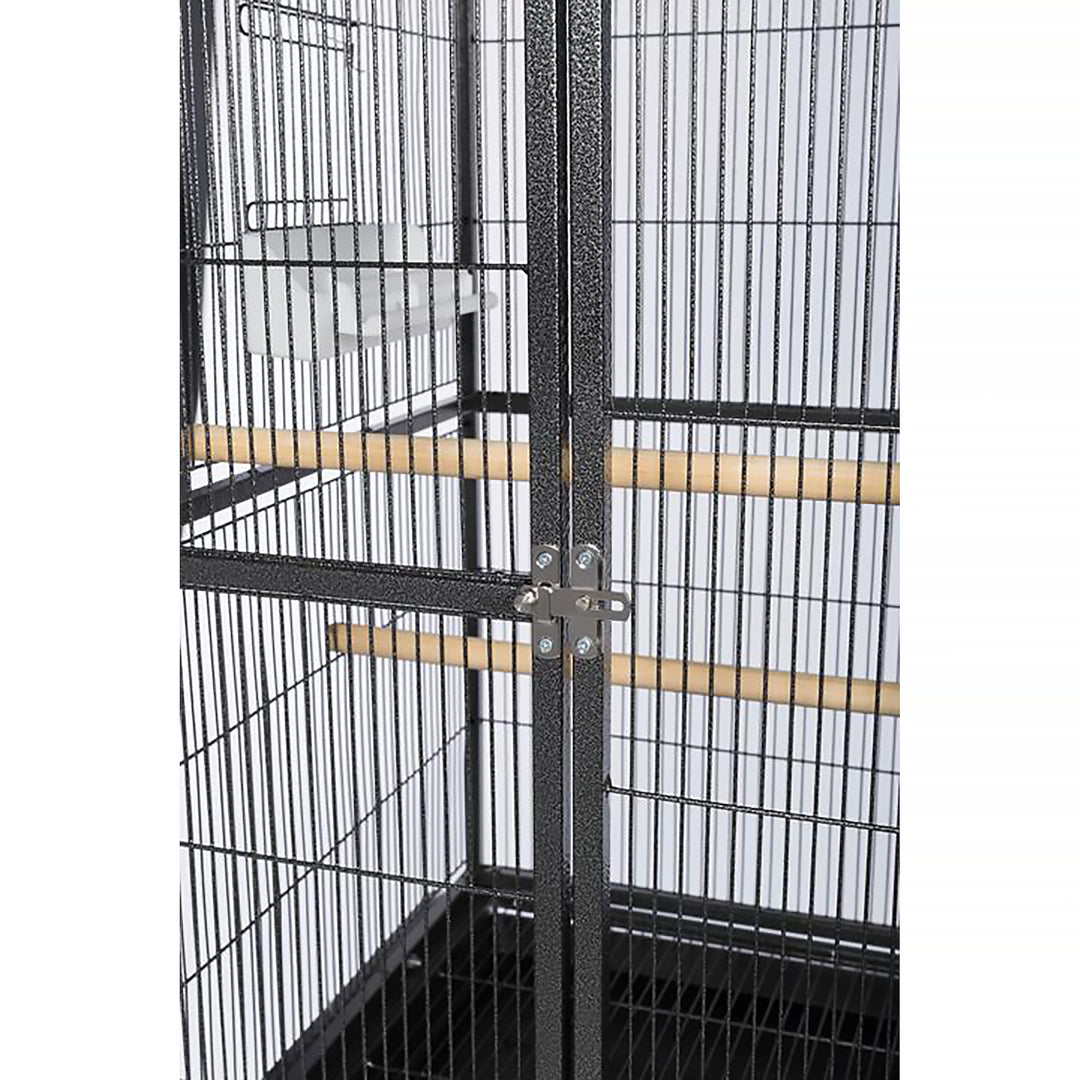 Prevue Pet Products Flight Cage with Stand Black - 31” x 20 1/2” - Small Bird Enclosure #F046