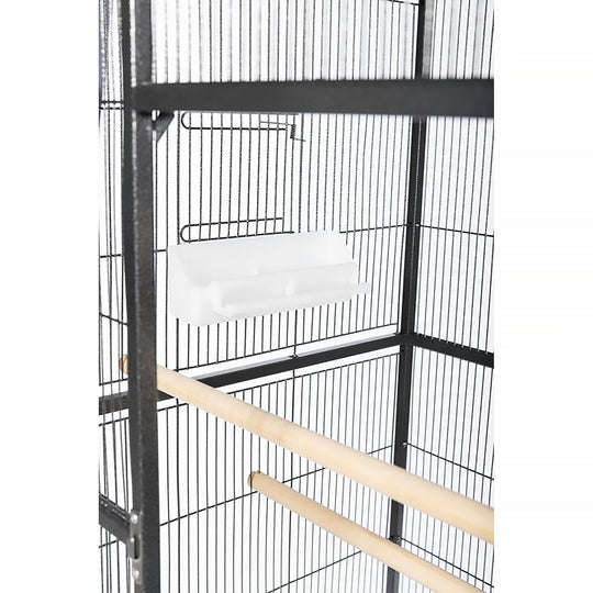 Prevue Pet Products Flight Cage with Stand Black - 31” x 20 1/2” - Small Bird Enclosure #F046