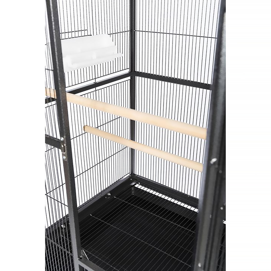 Prevue Pet Products Flight Cage with Stand Black - 31” x 20 1/2” - Small Bird Enclosure #F046