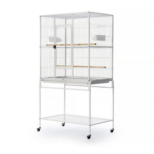 Prevue Pet Products Flight Cage with Stand White - 31” x 20 1/2” - Small Bird Enclosure #F047