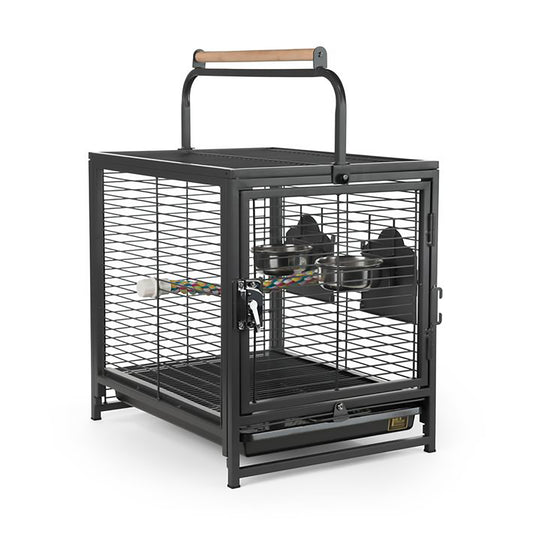 Prevue Pet Products Travel Carrier - Bird Carrier Cage with Perch & Cups #1307