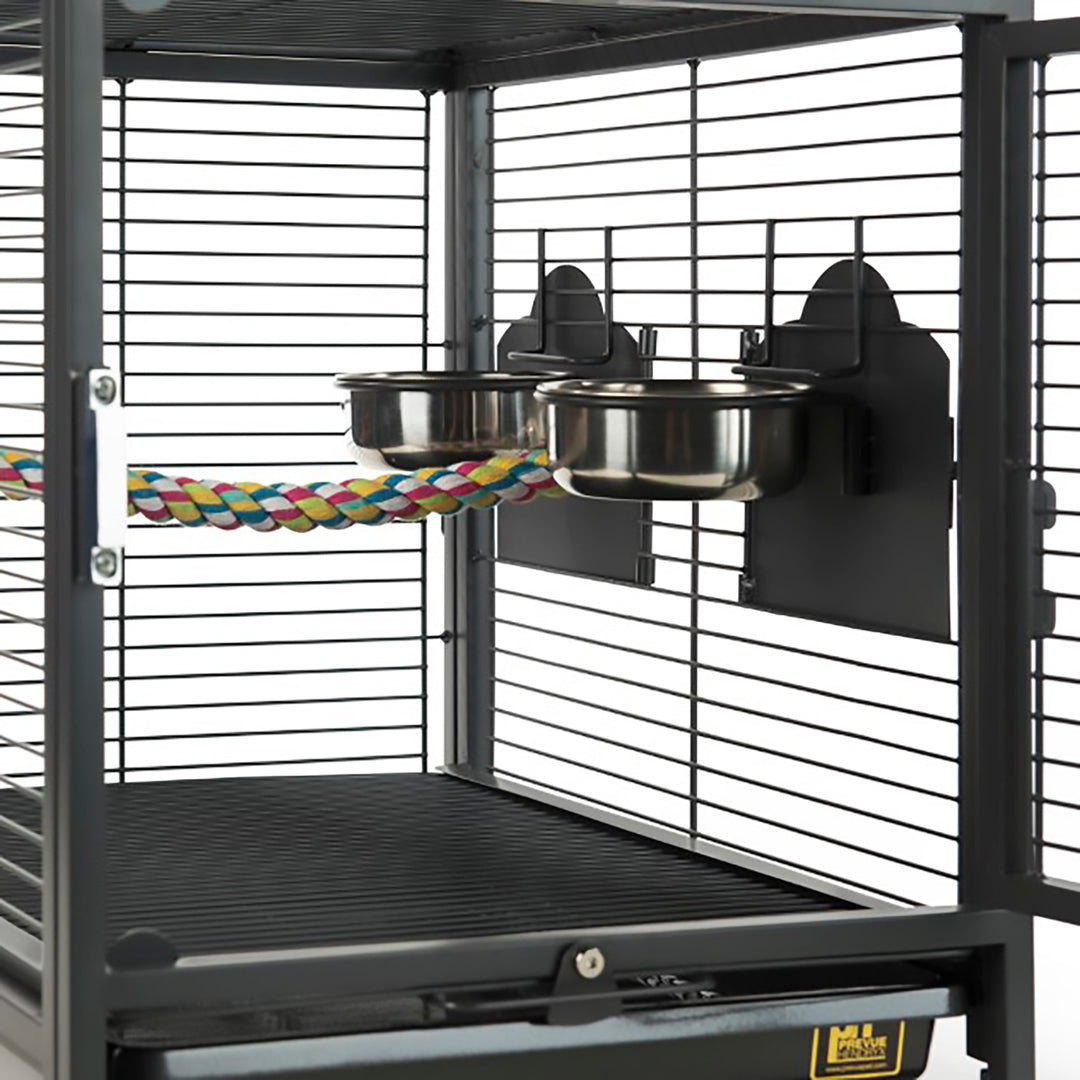 Prevue Pet Products Travel Carrier - Bird Carrier Cage with Perch & Cups #1307