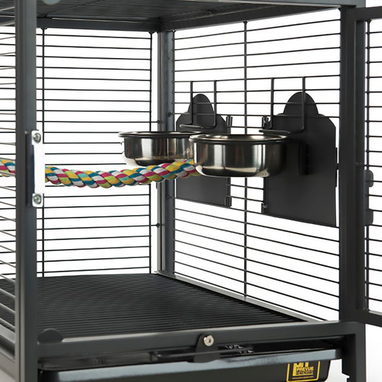 Prevue Pet Products Travel Carrier - Bird Carrier Cage with Perch & Cups #1307