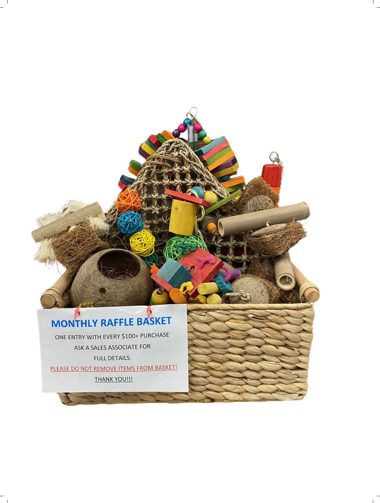 Latest Monthly Raffle Basket Prize